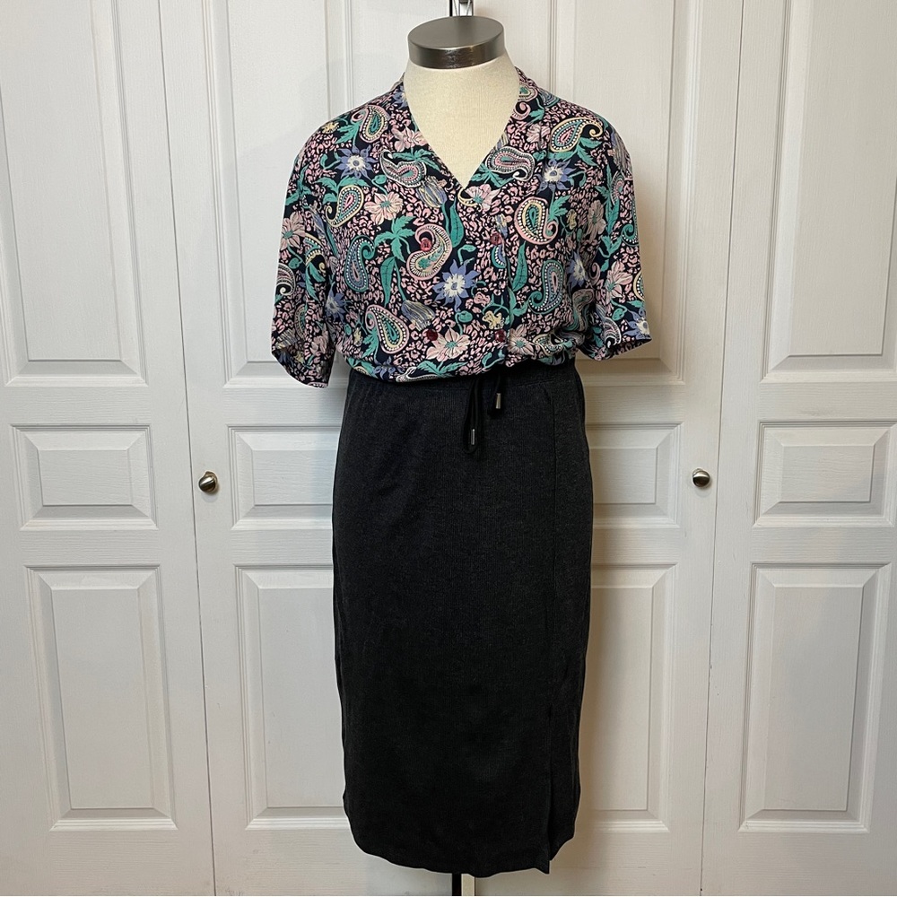 Retro Patterned Blouse Springtime PAISLEY & FLORALS - Picture 3 of 10